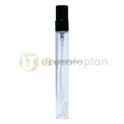 10 ml Vidalı Kapama Kalem Parfüm Şişesi Siyah - 1