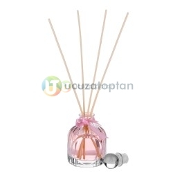 Kristal Cam Kapaklı 100ml Oda Kokusu Şişesi