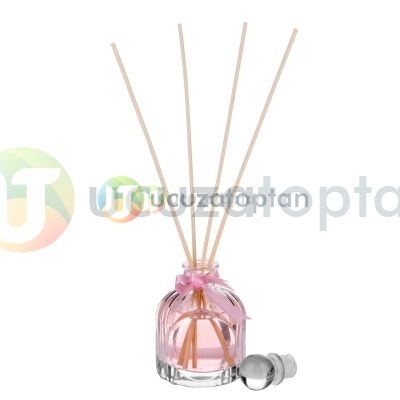 Kristal Cam Kapaklı 100ml Oda Kokusu Şişesi - 1