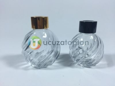 60 cc Burgulu Küre Bambu Koku Şişesi  - 5