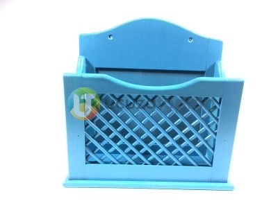 Alaçatı Mavisi El Yapımı Posta Kutusu Gazetelik Faturalık (28 x 28 cm) - 1