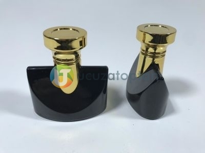Altın Sarı Kapaklı Siyah Renk 30 ml Tester Cam Şişe - 1 Koli (192 Adet) - 5
