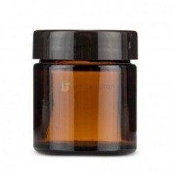 Amber Krem Kavanozu Set – 100 Ml Siyah Kapak - 1