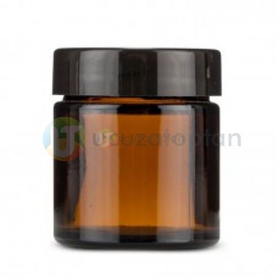 Amber Krem Kavanozu Set – 100 Ml Siyah Kapak - 1