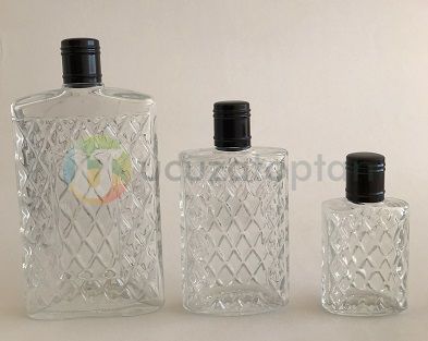 Baklava Dilimli 100ml Boş Cam Kolonya Şişesi - 2