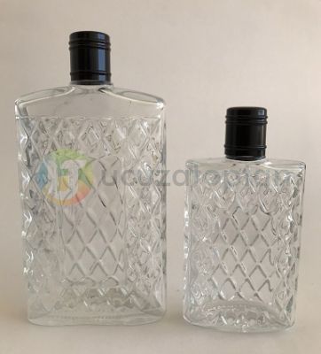 Baklava Dilimli 100ml Boş Cam Kolonya Şişesi - 1