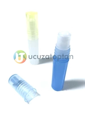 Boncuk Tıpalı Renkli Roll On Tester Yuvarlık Şişe - 1