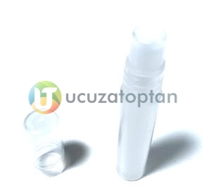 Boncuk Tıpalı Şeffaf PVC Roll On Şişe - 1