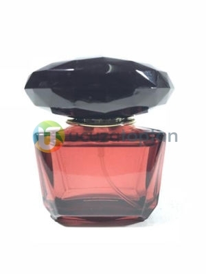 Bordo Renk Siyah Sürlin Kapak 25 ml Tester Cam Şişe - 1 Koli (210 Adet) - 1