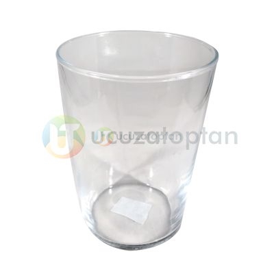 Büyük Boy Uzun Mum Bardağı (Yükseklik:12,2cm Üst Çap:8,7cm Alt Çap:6,8cm) - 1