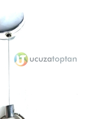 Çelik İpli Büyük Boy Metal Yoyo Anahtarlık - Çap 5 cm - 2