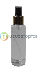 Çevirme Valfli 100 ml Boş Cam Dezenfektan ve Kolonya Şişesi - (1 Koli 96 Adet) - 3