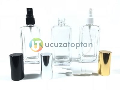 Çevirme Valfli 50 ml Iphone Boş Cam Parfüm Şişesi - (1 Koli 120 Adet) - 1