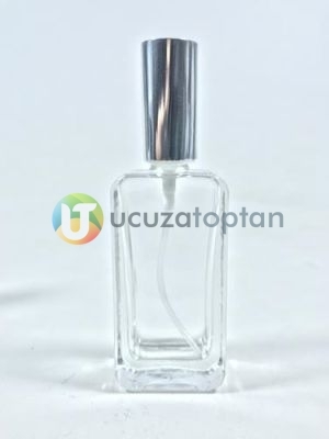 Çevirme Valfli 50 ml Iphone Boş Cam Parfüm Şişesi - (1 Koli 120 Adet) - 5