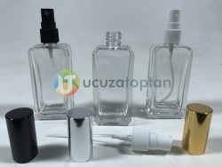 Çevirme Valfli 50 ml Iphone Boş Cam Parfüm Şişesi - (1 Koli 120 Adet) - 7