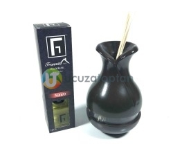 Çok Fonksiyonlu Bambu Kokusu Şişesi İçin Hazneli Ahşap Vazo (Kahverengi) - 4