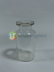 Geçme Plastik Kapaklı Çok Amaçlı 10 ml Boş Cam Serum Şişesi - 3