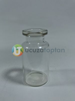 Geçme Plastik Kapaklı Çok Amaçlı 10 ml Boş Cam Serum Şişesi - 3