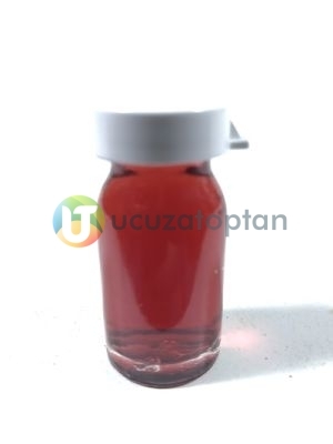 Geçme Plastik Kapaklı Çok Amaçlı 8ml Boş Cam Serum Şişesi  - 1