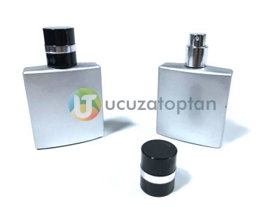 Gri Renk 25 ml Tester Cam Şişe - 1 Koli (180 Adet) - 1