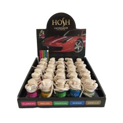 Hosh Marka Dolu Halde 5 Farklı Çeşitli ve Katlanır Stantlı Oto Kokusu (30'lu Paket) - 2