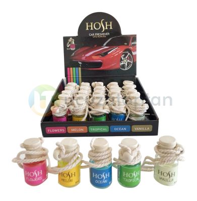 Hosh Marka Dolu Halde 5 Farklı Çeşitli ve Katlanır Stantlı Oto Kokusu (30'lu Paket) - 1