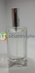 Kapatma Valfli 100 cc Boş Parfüm Şişesi (1 Koli: 60 Adet) - 2
