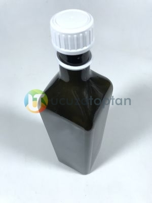 Köşeli 1000 cc Amber Kahverengi Boş Zeytinyağı Şişesi (1 litre) - 2