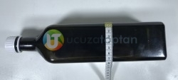 Köşeli 1000 cc Amber Kahverengi Boş Zeytinyağı Şişesi (1 litre) - 3