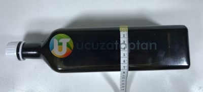 Köşeli 1000 cc Amber Kahverengi Boş Zeytinyağı Şişesi (1 litre) - 3