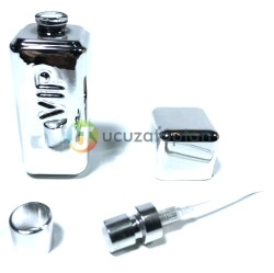 Mini Boy Gümüş Renk Bay VIP 30 ml Tester Cam Şişe - 1 Koli (192 Adet) - 2