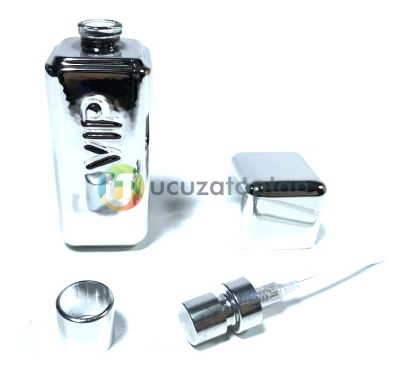 Mini Boy Gümüş Renk Bay VIP 30 ml Tester Cam Şişe - 1 Koli (192 Adet) - 6