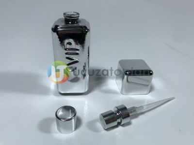 Mini Boy Gümüş Renk Bay VIP 30 ml Tester Cam Şişe - 1 Koli (192 Adet) - 7