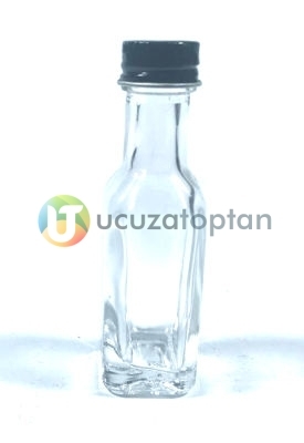 Mini Boy Metal Kapaklı 20 cc Maraska Çok Amaçlı Boş Cam Şişe - 6