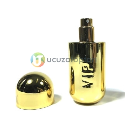 Mini Boy Sarı Renk Bayan VIP 35 ml Tester Cam Şişe - 1 Koli (192 Adet) - 1