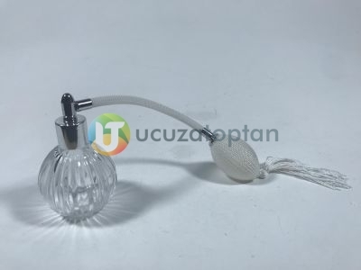 Nostaljik Antik Hortumlu 50 cc Spreyli Koku Şişesi (1 Koli 135 Adet) - 6