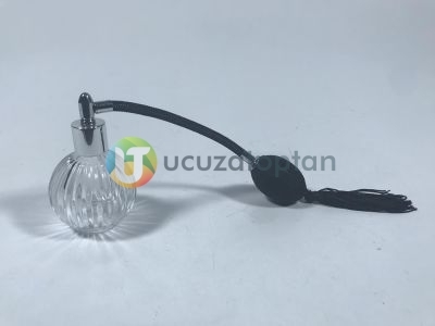 Nostaljik Antik Hortumlu 50 cc Spreyli Koku Şişesi (1 Koli 135 Adet) - 7