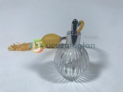 Nostaljik Antik Hortumlu 50 cc Spreyli Koku Şişesi (1 Koli 135 Adet) - 8