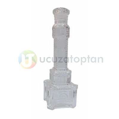Saat Kulesi Şeklinde Dekoratif Kolonya Şişesi 200 ml - 1