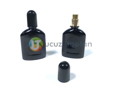 Siyah Renk 25 ml Tester Cam Şişe - 1 Koli (182 Adet) - 1