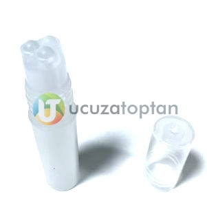 Üç Top Boncuk Tıpalı Şeffaf Roll On Tester Şişe - 1
