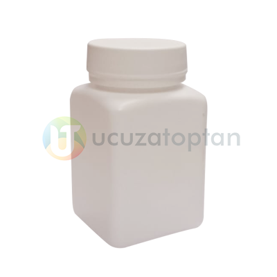 Vidalı Kapaklı Kare Küp 90-100 ml arası Çok Amaçlı Plastik Şişe - 1