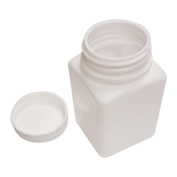 Vidalı Kapaklı Kare Küp 90-100 ml arası Çok Amaçlı Plastik Şişe - 2