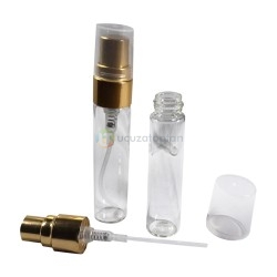 Vidalı Kapama 5cc Şeffaf Tester Şişesi - 1