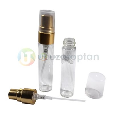 Vidalı Kapama 5cc Şeffaf Tester Şişesi - 1