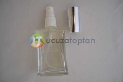 Vidalı Valf 30 ml Boş Cam Parfüm Şişesi İnce Belli - (1 Koli 162 Adet) - 4
