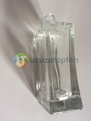 Vidalı Valf 50 ml Boş Cam Parfüm Şişesi İnce Belli - (1 Koli 120 Adet) - 4