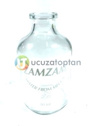 Zemzem Suyu İçin Hazır Baskılı 50 cc Boş Zemzem Şişesi (1 Koli - 130 adet) - 1